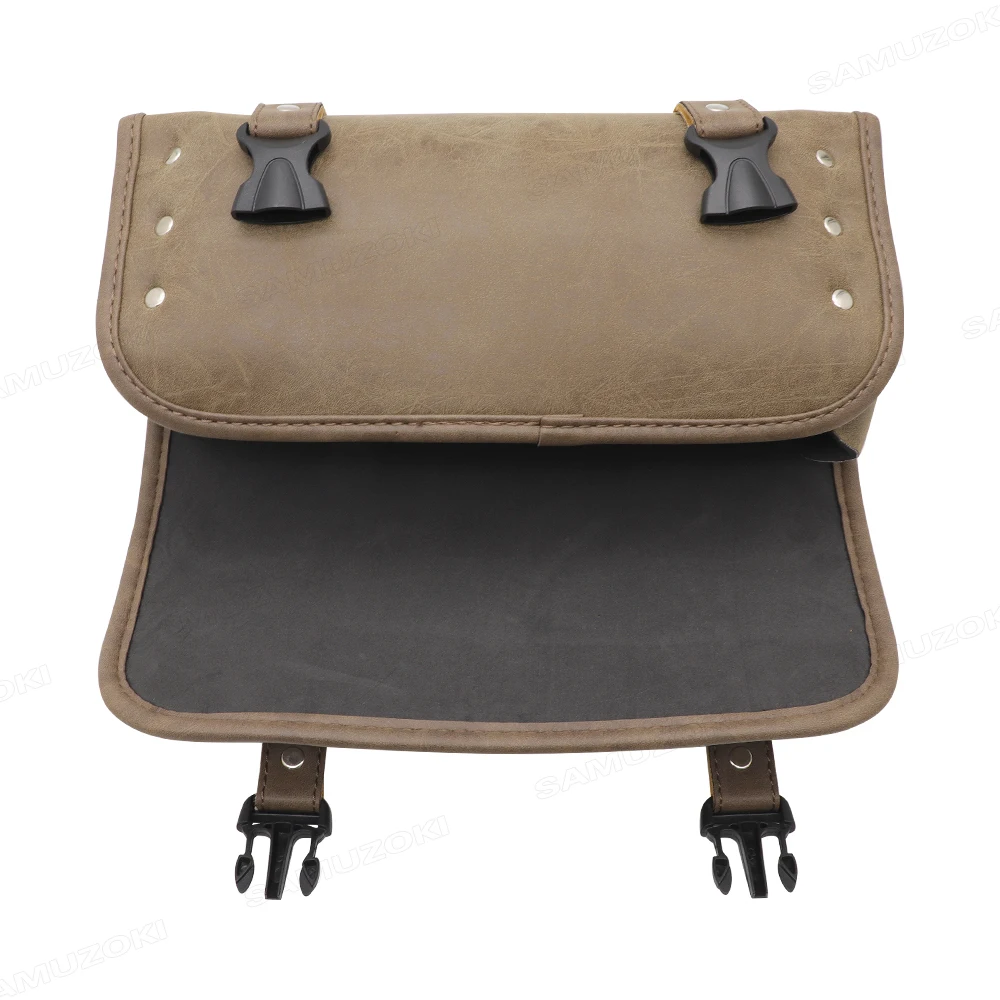 

Сумка для инструментов на мотоцикл, сумка на руль в форме валика для передней вилки, кожаная сумка-кофр из ПУ кожи