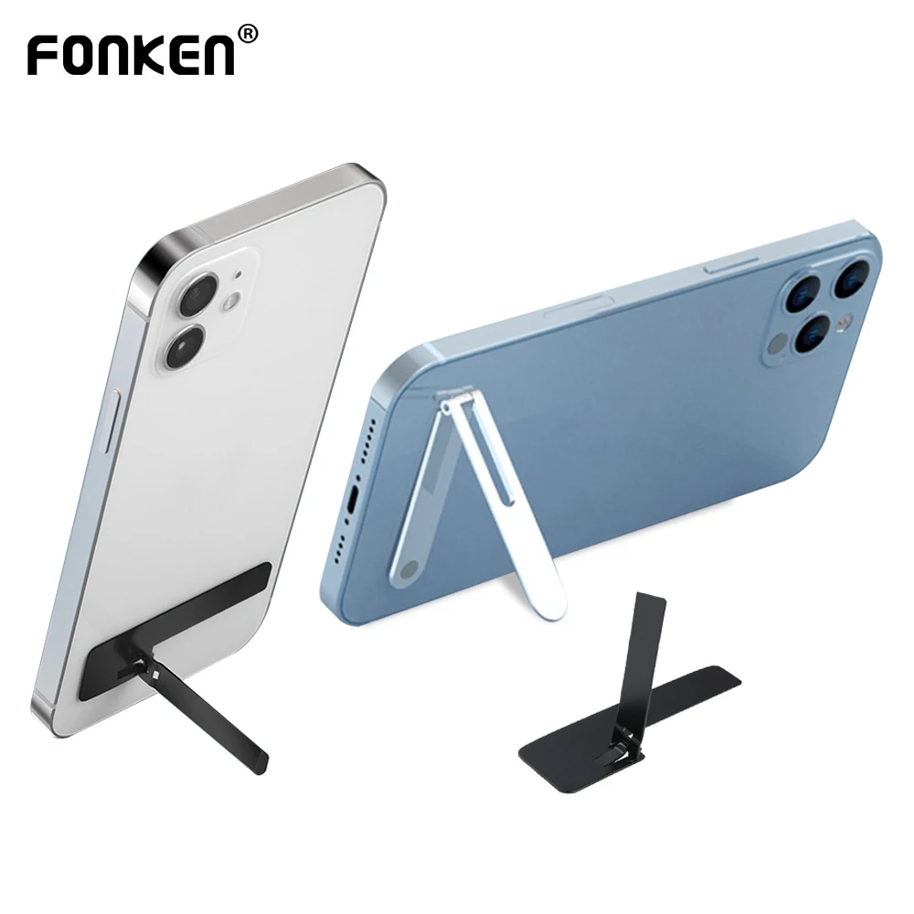 Ultra-thin Phone Holder Desk Stand Invisible Back Stick Mobile Phone Support Foldable Desktop Holder Rack for iphone 14 pro max