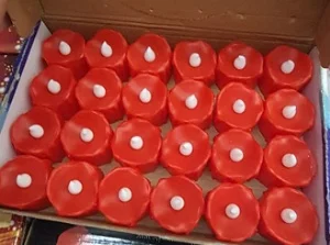 24 MH20 Led Lighted red candles pkg quality material, love, lover, Gift, Camping,home, school, Car, hotel, restaurant ,Ships fro