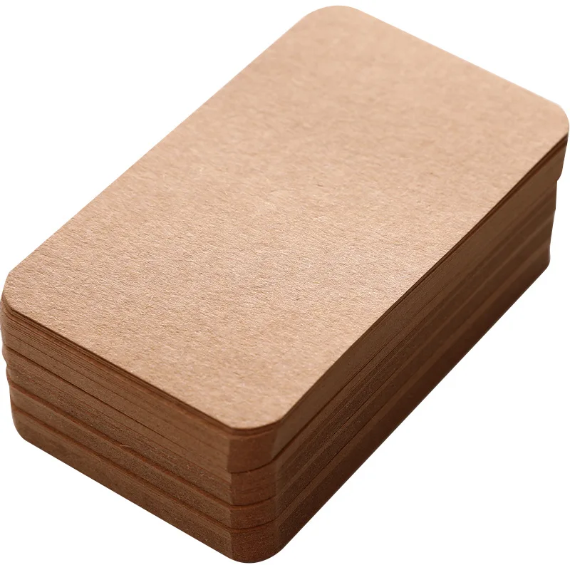 100 ورقة بطاقة بريدية الكتابة على الجدران بطاقة فارغة بطاقة المرجعية الصغيرة كرافت بطاقة ورقة DIY بها بنفسك لزجة ملاحظة الإبداعية كلمة رسالة مذكرة الوسادة #5