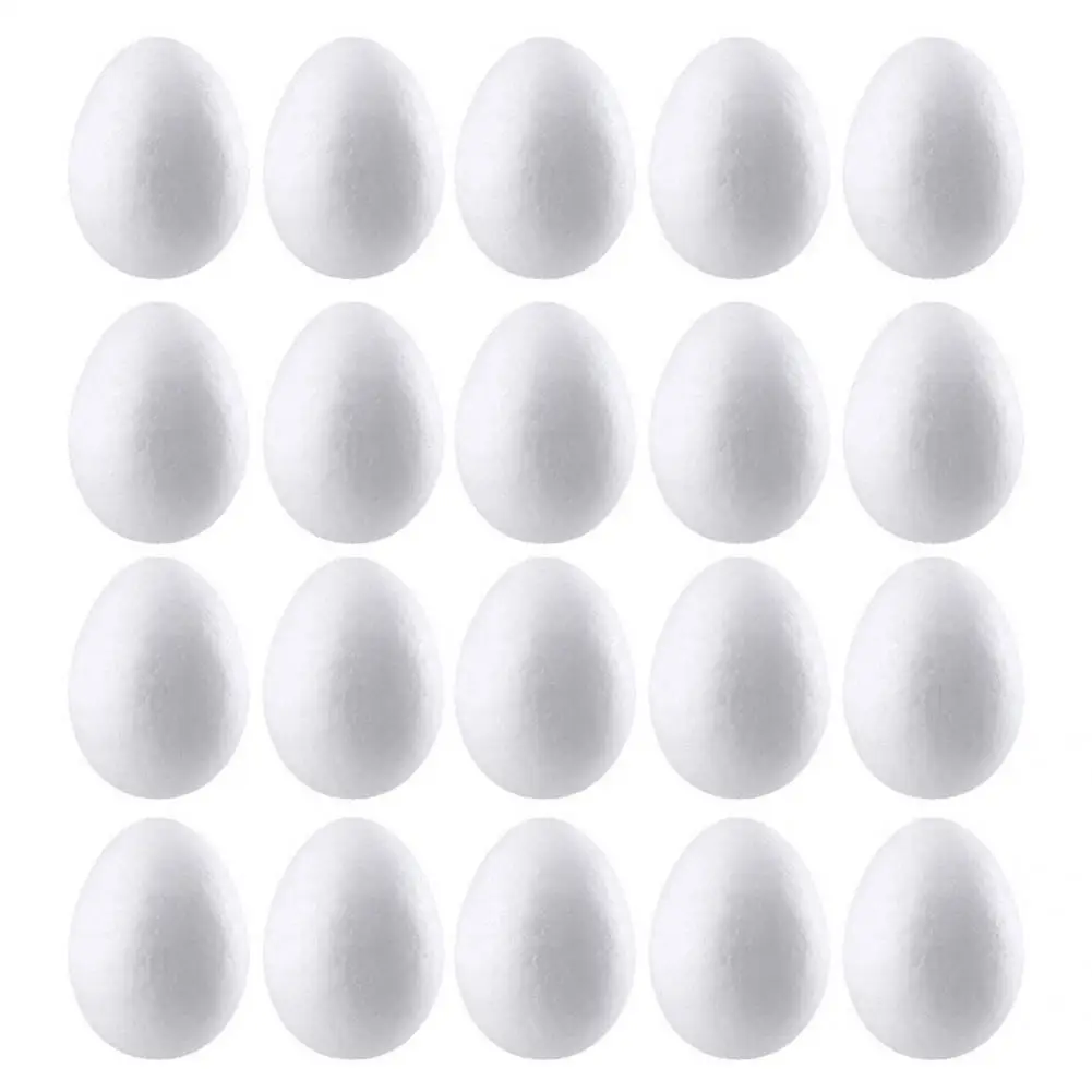 20Pcs/Bag Soft Kids Foam Egg Anti-deform Practical Soft Compact DIY Easter Kids Foam Egg