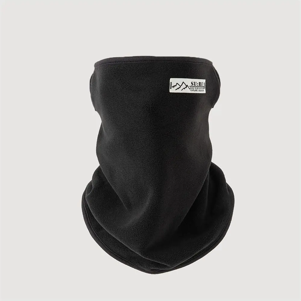 Fashion Soft Fleece Neck Warmer Plush Thick Half Face Mask Ski Tube Scarf For Skating Running Hiking