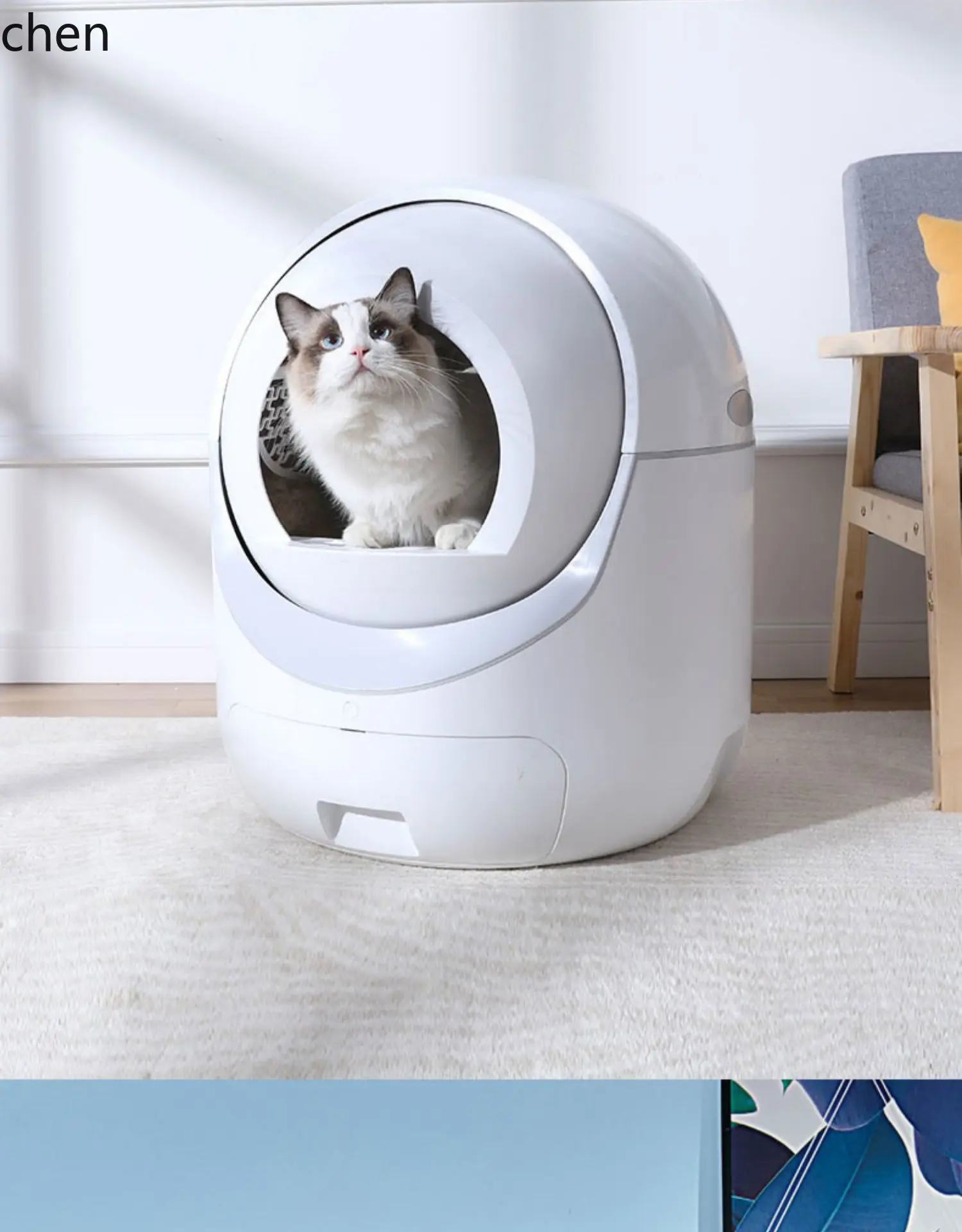 

LXC smart cat toilet automatic electric cat litter box closed remote deodorization Taiwan 110V