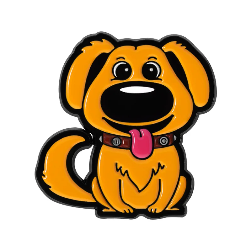 Cartoon dog-shaped badges, cute animal series alloy decorative pins, wholesale accessories for clothing bags, gifts for friends