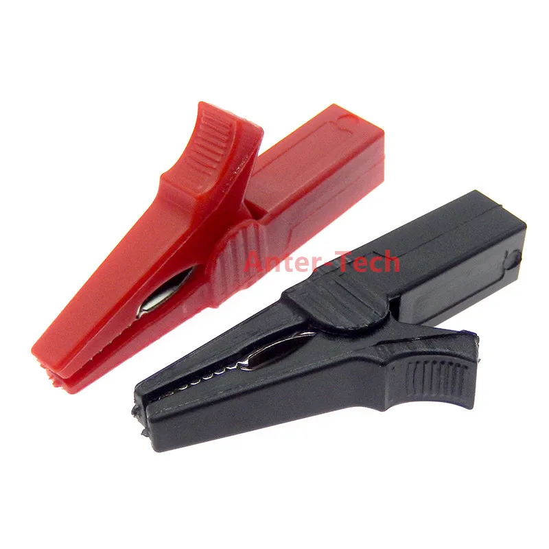 Sale 2PCS Battery Test Clip 55MM HV Alligator Clip For Banana Plug 4mm Multimeter Pen Cable Probes Crocodile Clip