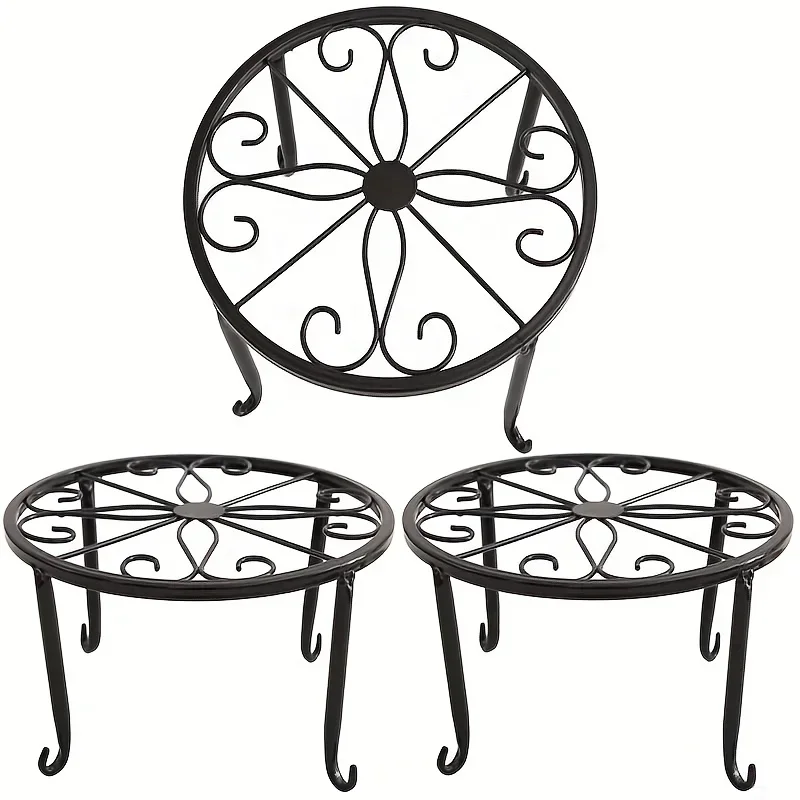 

Horticultural Single-layer Iron Flower Rack, Flower pot holder, Flower pot support frame,Horticultural tools 1Pc