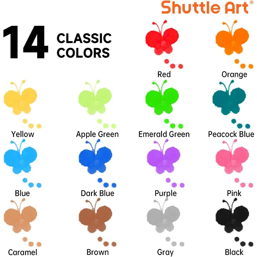 علامات المكوك الفنية المنقطة 14 لونًا من Bingo Daubers مع 135 أنماط و5 كتب أنشطة مجموعة تعليمية مع أنشطة فنية غير سامة #3