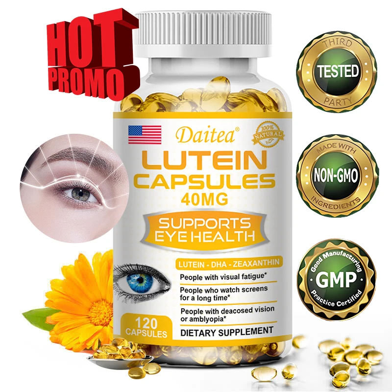 Eye health supplements containing lutein and zeaxanthin help improve healthy vision, relieve eye fatigue and combat myopia