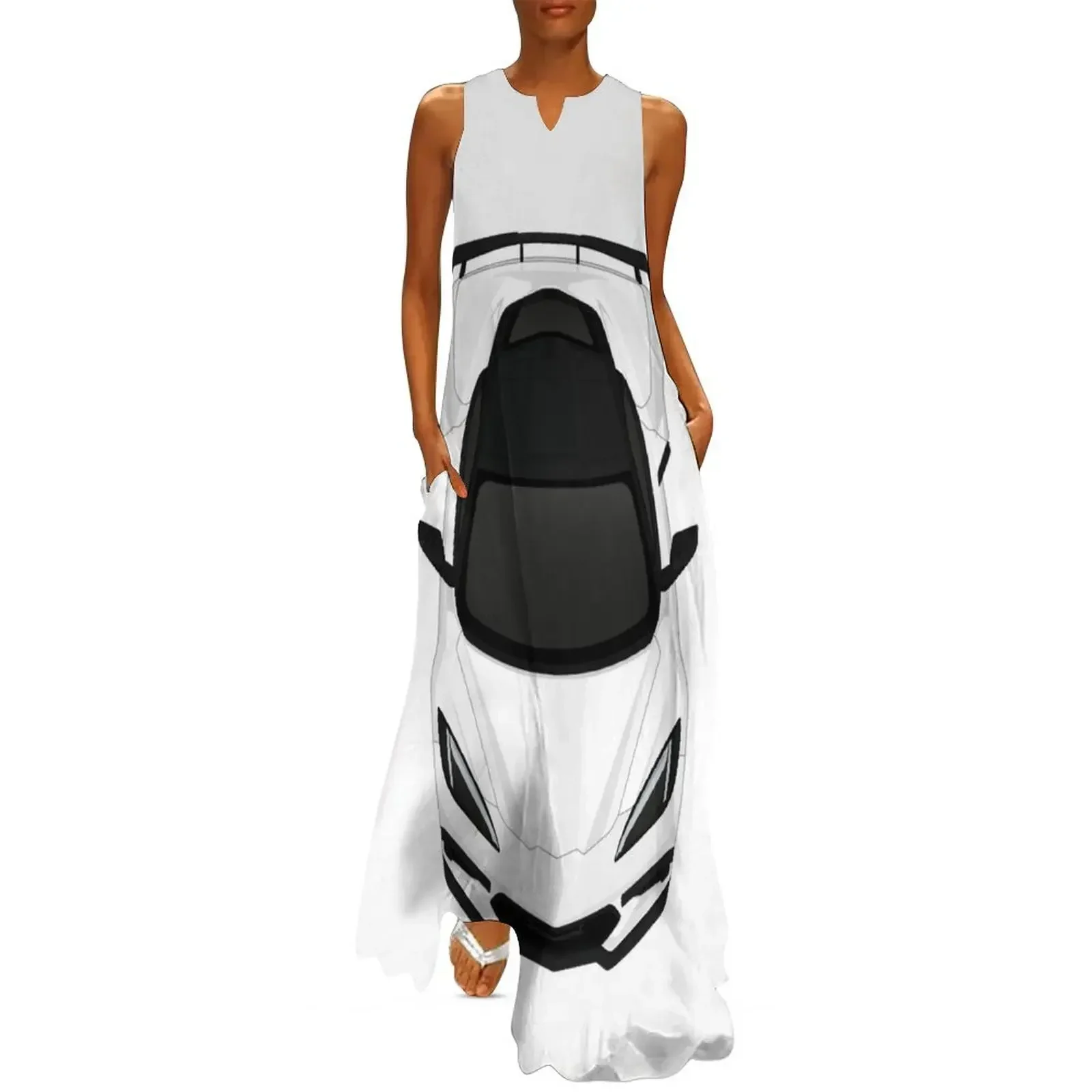 

C8 White Long Dress Woman's evening dress sexy short dresses daring loose women's dress summer