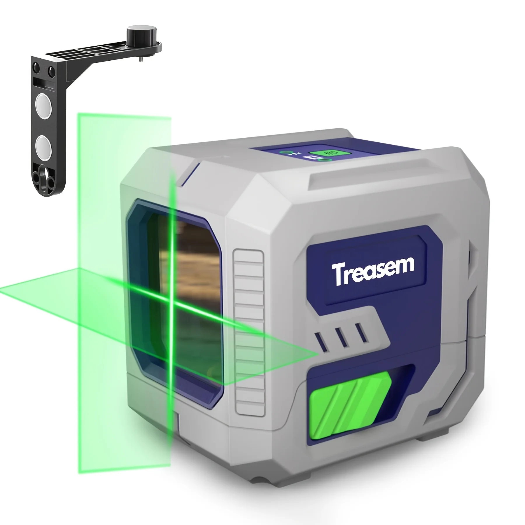 

Self Leveling Laser Level, Durable High Accurate Level Tool with Brightness Adjustment, Cross Line Green Lazer Level for Picture Hanging, Home Renovation, Construction, Tiling, Suitable for 360 Degree Rotatable Magnetic Bracket, Tripod (not Included)