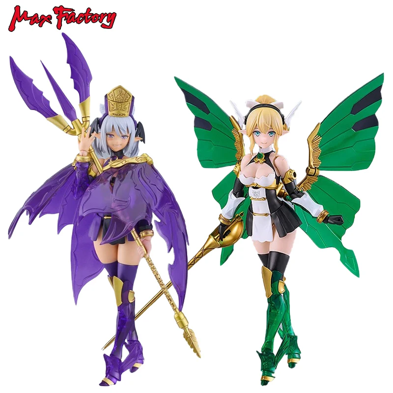 Genuine Original Max Factory PLAMAX Guilty Princess GP-08 Elfina & GP-10 Grimlinde Action Anime Figure Collectible Model Dolls