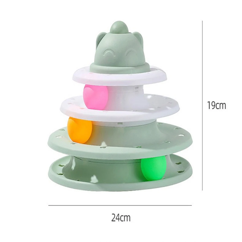 New cat head Cat Turntable Cat self hi track play plate interactive educational cat toy pet supplies