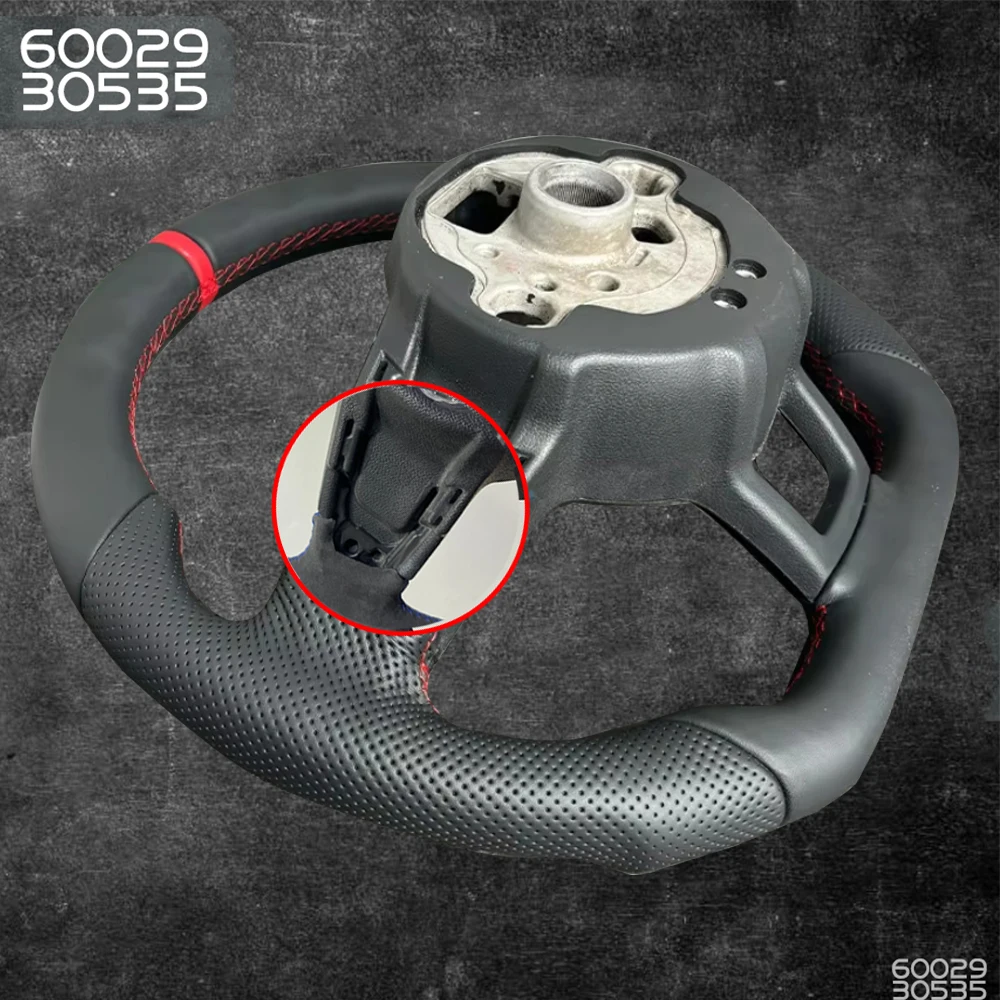 

A For Golf 7 7.5 GTI MK7 SteeringWheel Original High-Quality Steering Wheel And Leather With Red Stitching Perforation Suitable