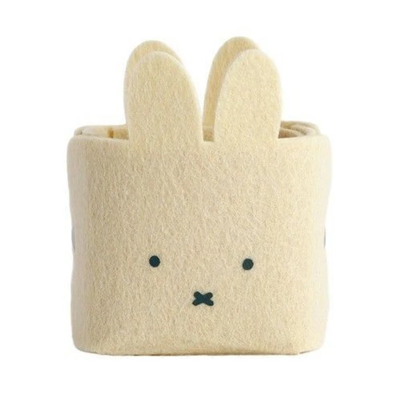 Miffy Kaninchen Filz-Aufbewahrungskorb Kawaii Schreibtisch-Organizer Stiftehalter Kosmetik-Aufbewahrungsbox Niedlicher Schreibtischbehälter Wohndeko – Detail 2
