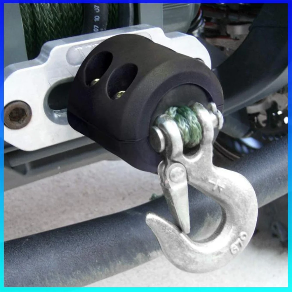 Rubber Winch Stopper Protects Towing Hook Winch Rope Rubber Hook Stopper Cable Protector Rubber Plug Offroad ATV UTV Accessories