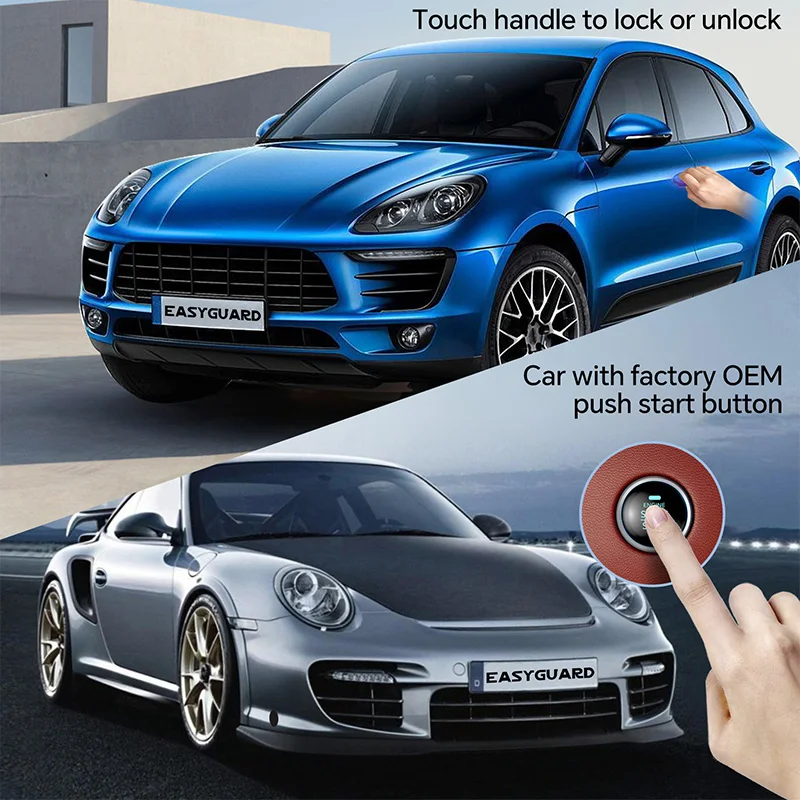 Smart Key Replacement Keyless Entry System Fit Fot Porsche Cars With Factory OEM Push Start Button & Comfort Access