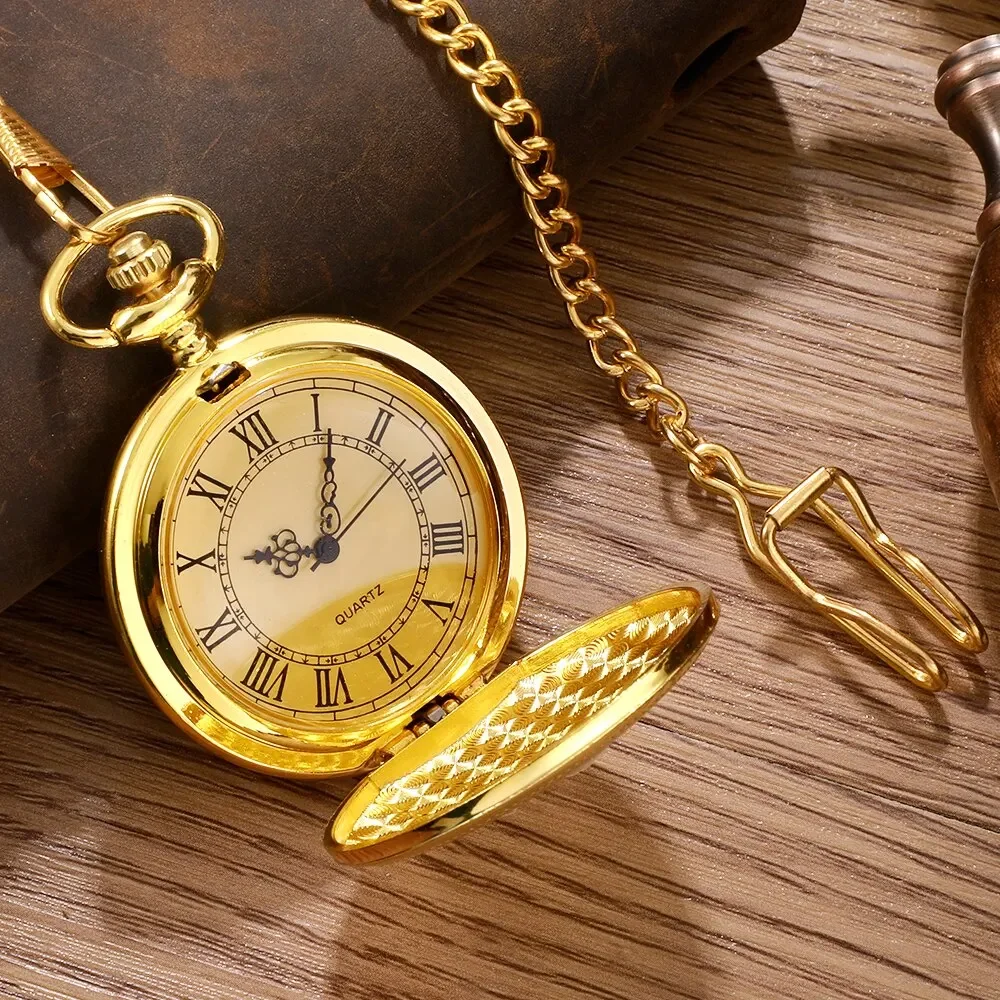 العتيقة Steampunk خمر الأرقام الرومانية كوارتز ساعة الجيب متعدد الألوان حالة قلادة قلادة ساعة سلسلة الرجال النساء
