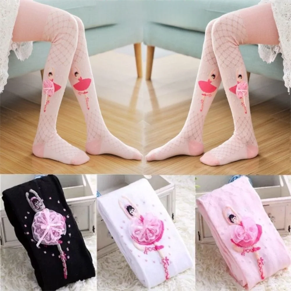

New Soft Cotton Girls Tights Cute Spring/Autumn Style Knitted Tights Knitted Fabric Children Clothing Baby Girl