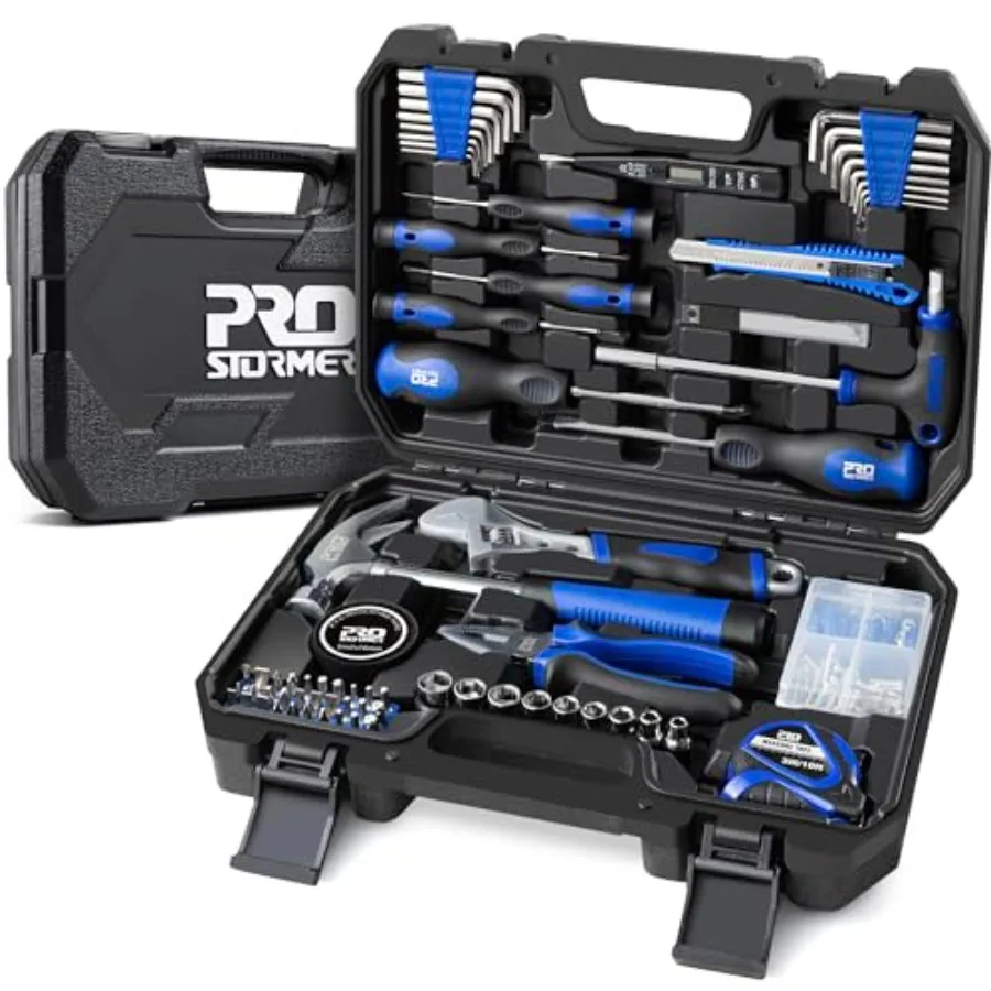 

【Spot goods】179-Piece Home Tool Kit General Household Hand Tool Set with Portable Storage Box Basic Tools for Apartment Garage
