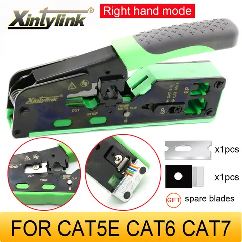 rj45 cat5 cat6 cat6a cat7 크림퍼 압착 핸드 툴 네트워크 클립 네트워킹 스트리퍼 rg45 이더넷 케이블 압착 클램프 집게 컷