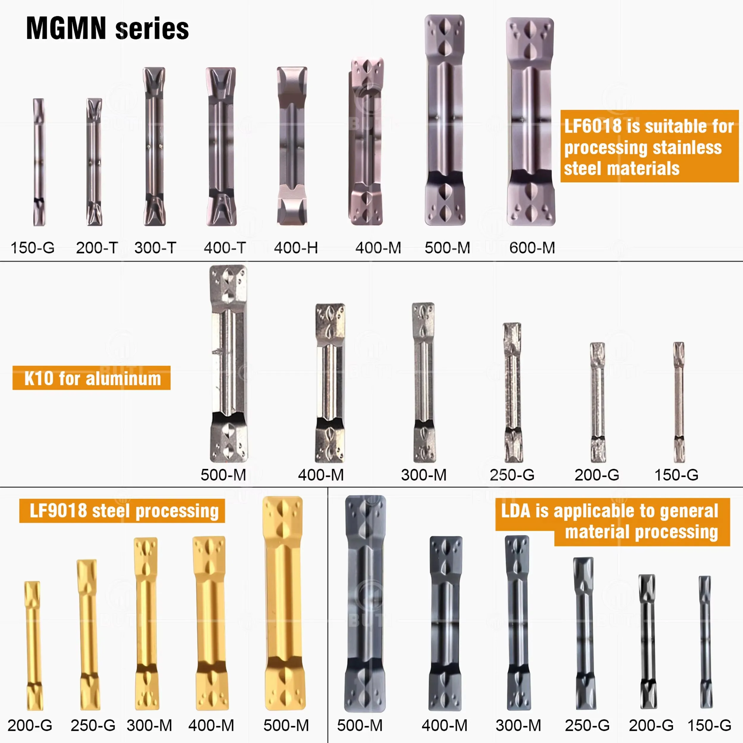 MGMN سلسلة الحز إدراج MGMN150 MGMN300 MGMN600-G/M/T/H LF6018 LF9018 LDA K10 DESKAR 100% الأصلي مخرطة CNC شفرات مشقوقة