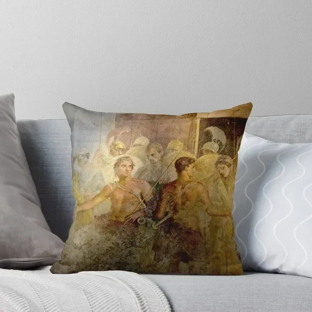 Pompei Fresco Throw Pillow Decorative Cover For Living Room Pillow Cases pillows decor home Pillow Cases Decorative