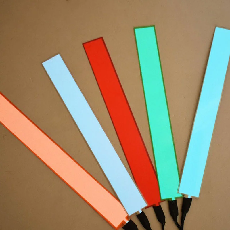 5*30cm Electroluminescent Tape EL LED Strip Light DIY Flexible Neon Lights Glow Rope Party Dec USB 12V Battery Backlight Panel