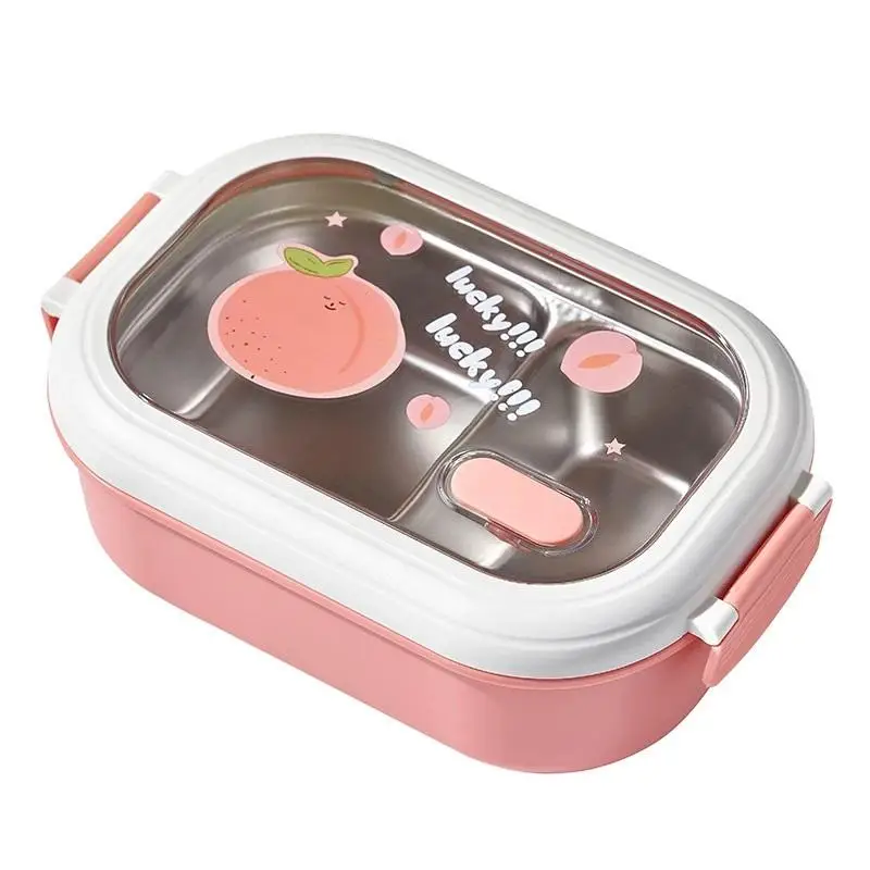 Lunch Box 304 Stainless Steel Grade Food Large Capacity Split Box Bento Box Fruit Box Student Adult