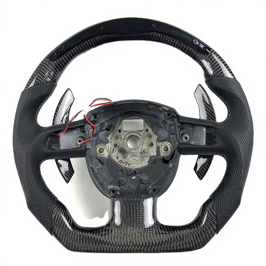

Car Interior Accessories Carbon Fiber Steering Wheel for Audi 2009 2010 2011 A3 A4 A5 S3 S4 S5 RS3 RS4 RS5 Without airbags