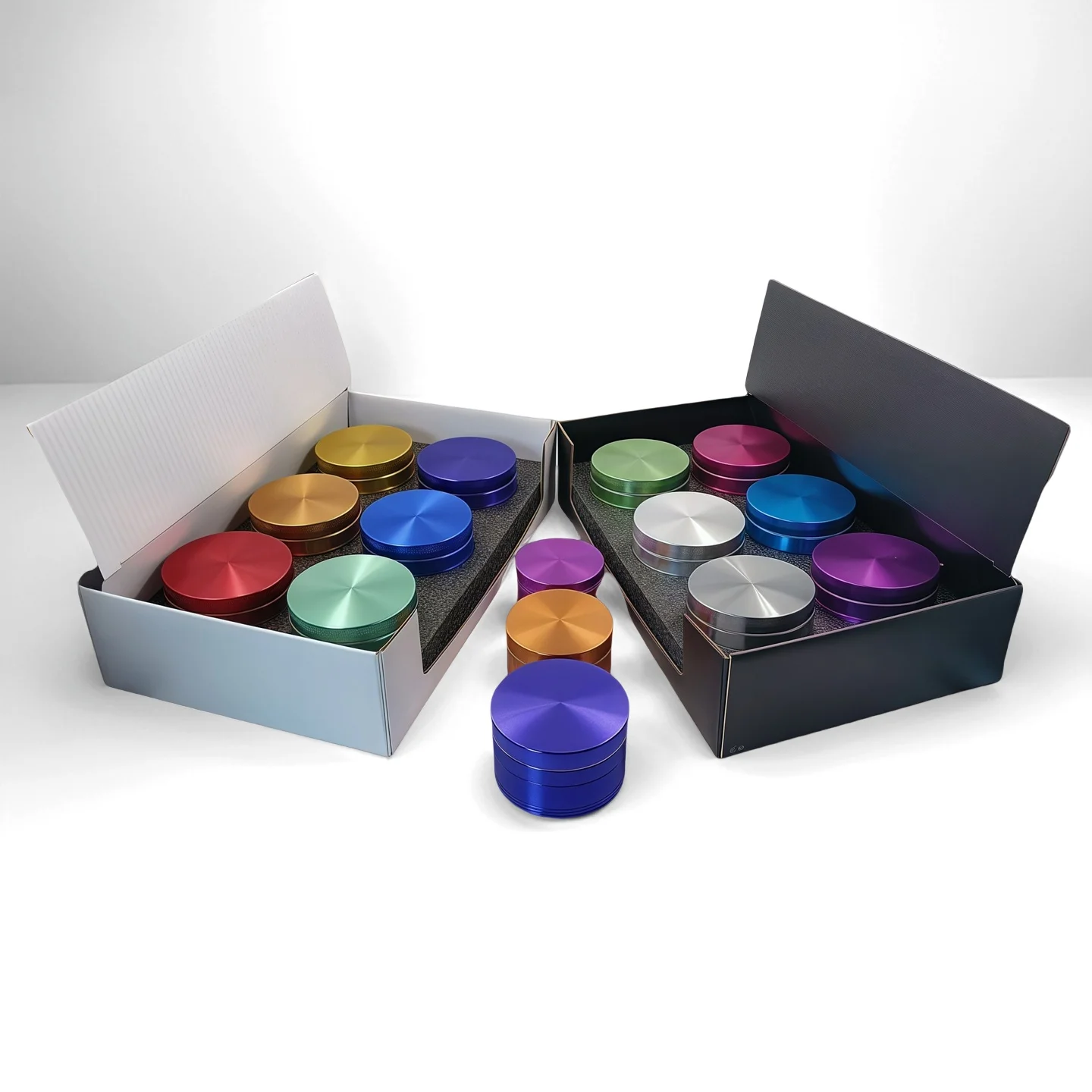 

Комплект измельчения трав 3 размера (50/55/62 мм) | Пакет 8+6 цветов с футляром для хранения | 4-стиль на выбор, герметичные аксессуары для табака