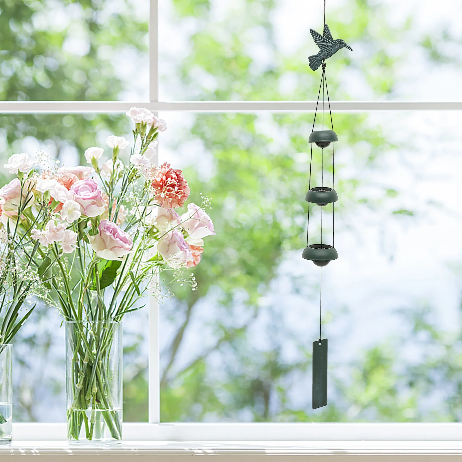 

Japanese Wind Chime Metal Wind Bell Relaxing Sound for Garden Patio Balcony Home Hanging Decoration Patio Hanging Decor