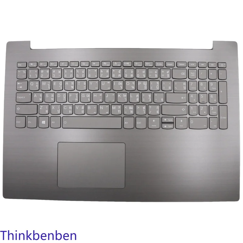 Th thai teclado retroiluminado ferro cinza caso superior palmrest escudo capa para lenovo ideapad 330 15 ich portátil 5cb0r47031