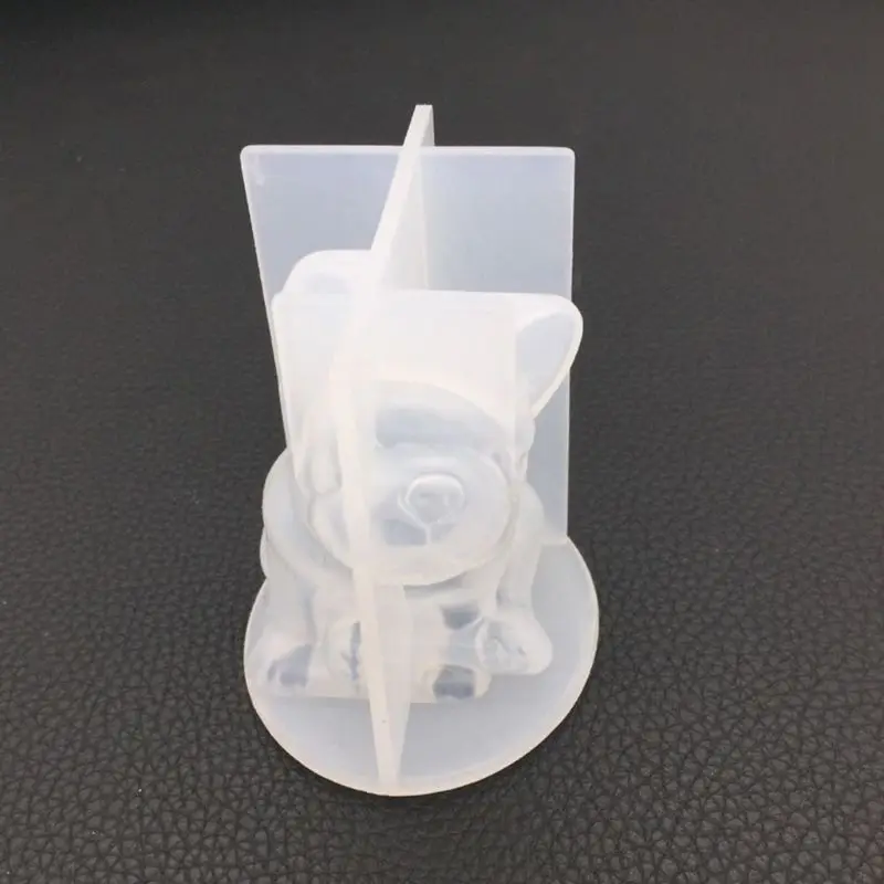 3D suerte para collar gato, colgante, molde silicona, llavero, colgante, molde fundición, pendientes DIY