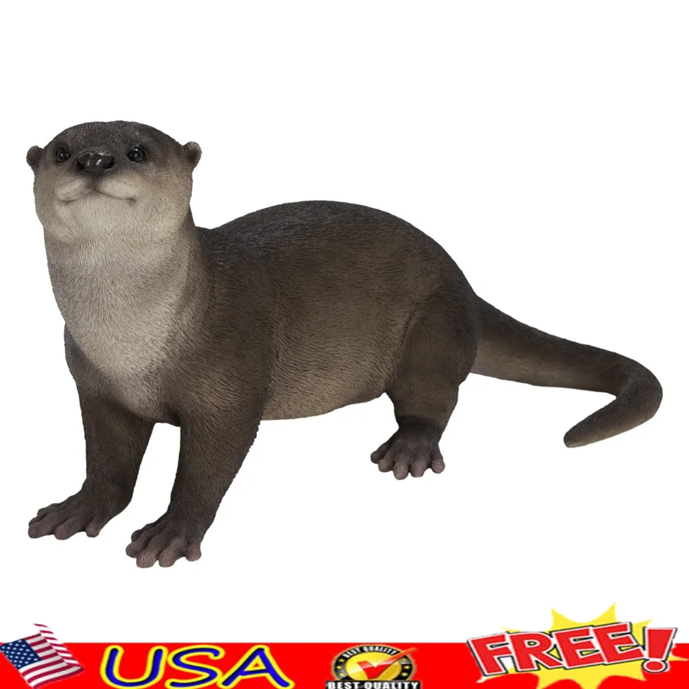 

Weatherproof Brown Otter Garden Statue Durable Polyresin Unique Home Decor Indoor Outdoor Artistry Emotion Full of Character