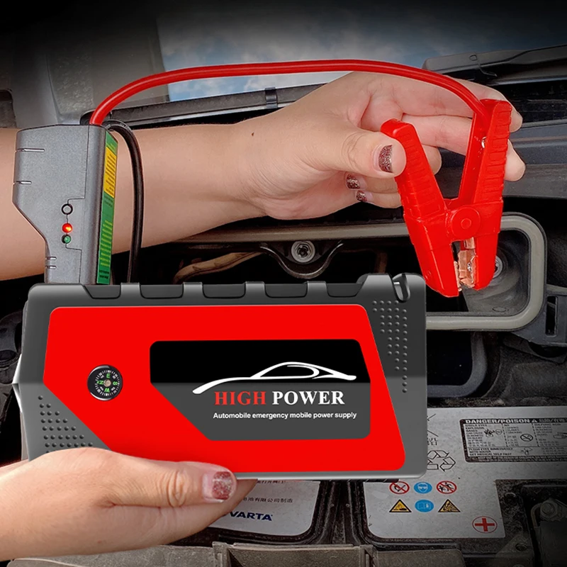 Emergency Car Jump Starter 20000mAh Power Bank Peak Current 600A 12V Auto Battery Booster Charging Start Device for 6.0L Car