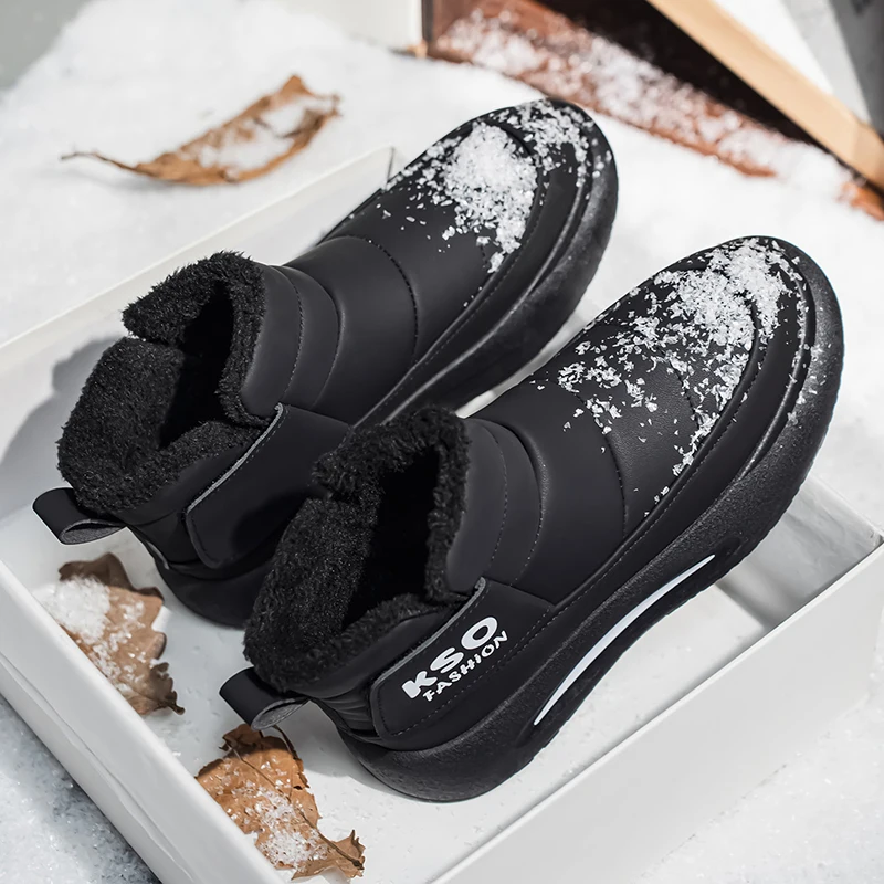 

Winter Waterproof Snow Boots Running Sneakers Non Slip Casual Shoes High Top for Travel Climbing Hiking Shoes Zapatos Hombre