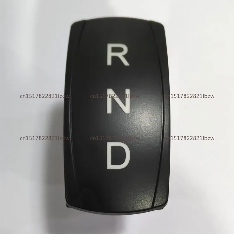 DNR forward and backward middle stop third gear white light switch car modification ship-shaped rocker button 12V24