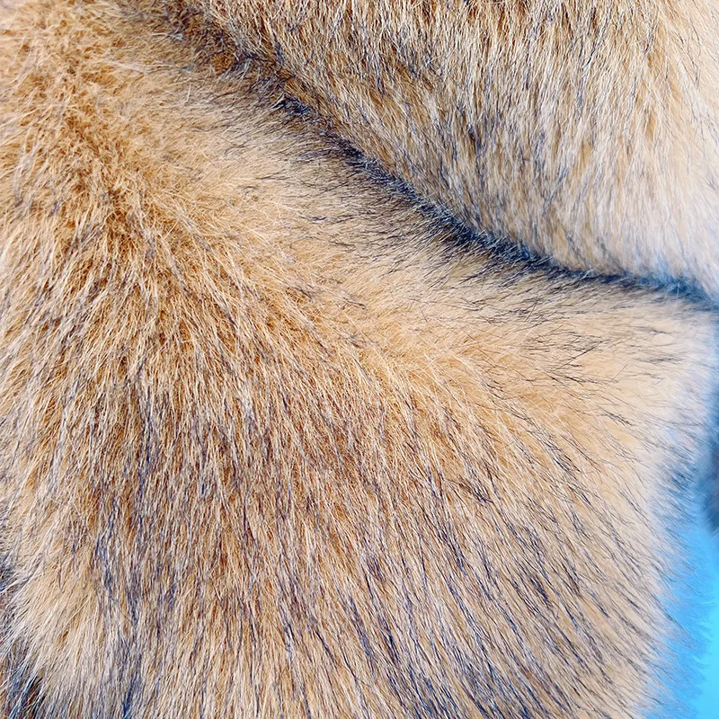Hooded Zipper Short Faux Fur Coats Luxury Brown Furry Jackets Fluffy Casual Loose Faux Rabbit Plush Coats Warm Thick Outerwears view 4