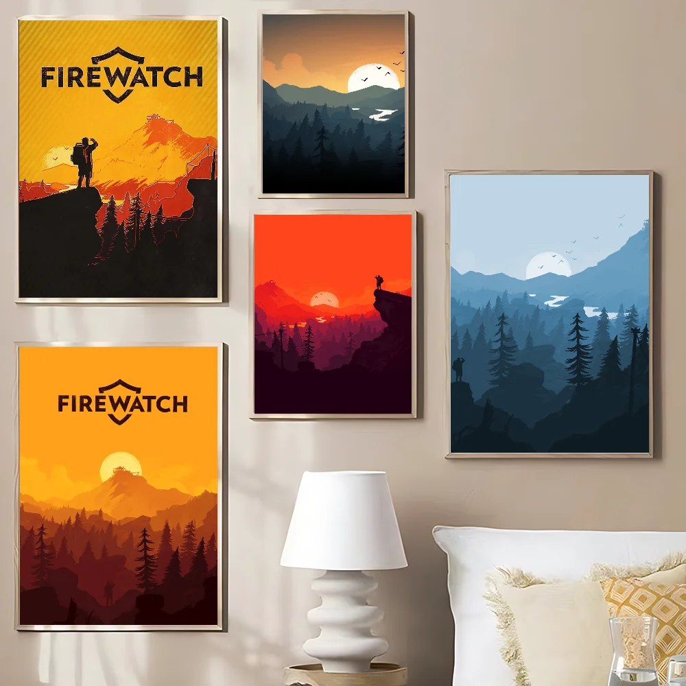 

Firewatch Forest Classic Vintage Posters HD Quality Wall Art Retro Posters For Home Room Wall Decor