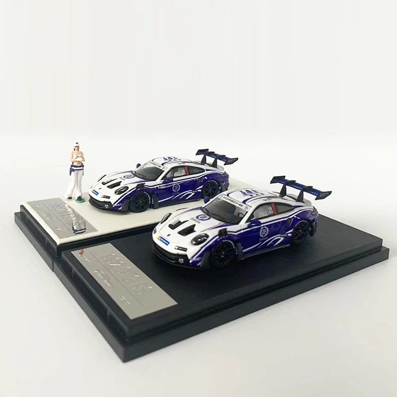 ออโรร่ารถรุ่น1:64รุ่น Po 992 GT3 RS อัลลอยหล่อขึ้นรูปรถสปอร์ตเคลือบเจตเซน