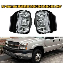 Clear Front Bumper Fog Light Front Drive Lamp Fog Lamp Assembly For Chevrolet SILVERADO 1500 2500 3500&HD Classic 2004-2007