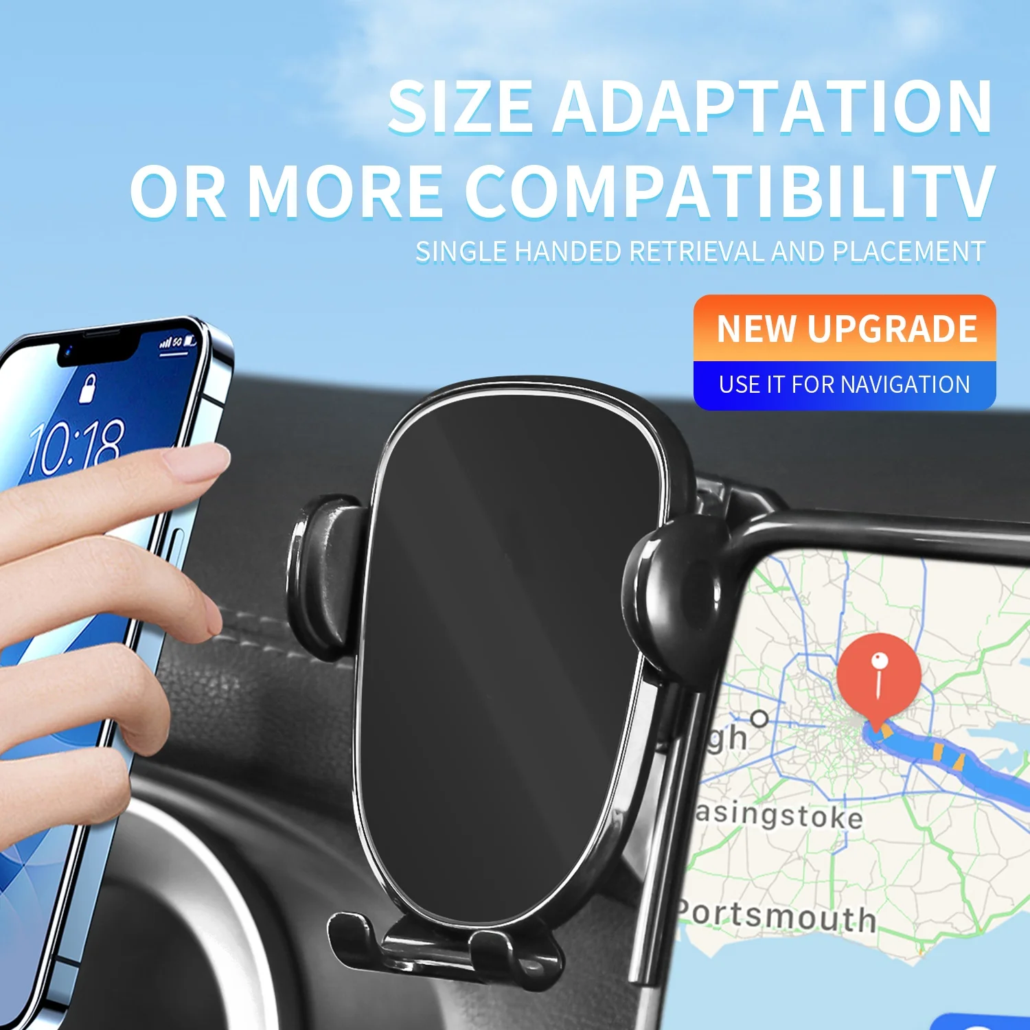 Car Phone Holder And Mount Base Designed To Fit Original Car Structure For Mercedes-Benz C218 CLS 350 400 63 AMG 2012-2017 view 4