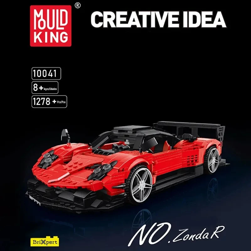 

Конструктор Mould King: Спортивный автомобиль, сборная модель, имитация, крутые украшения, подарки на день рождения, игрушки для детей, 1278 деталей