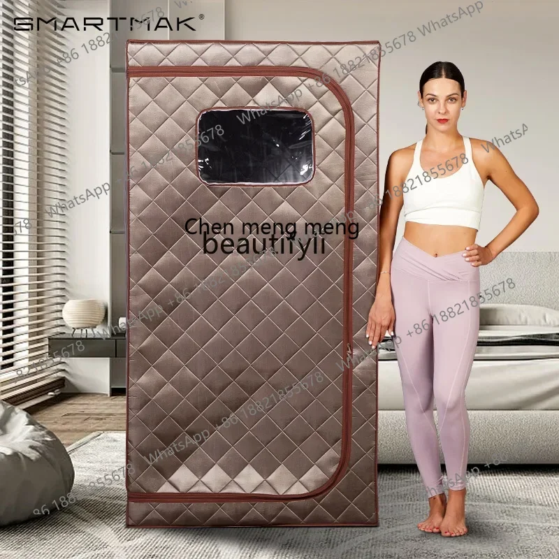 cc182R Steam steamer household fumigation small sauna steam sweat steamer vertical full body sweat steamer