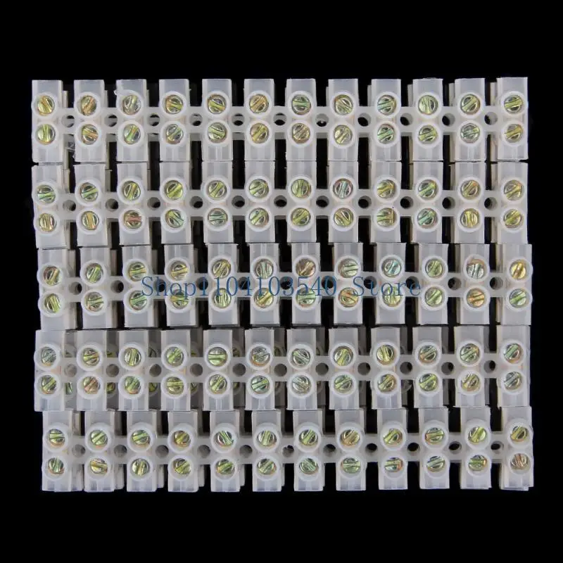 02DC 10Pcs Barrier Screw Terminal Wire Connector 5A 12-Position Block Terminal