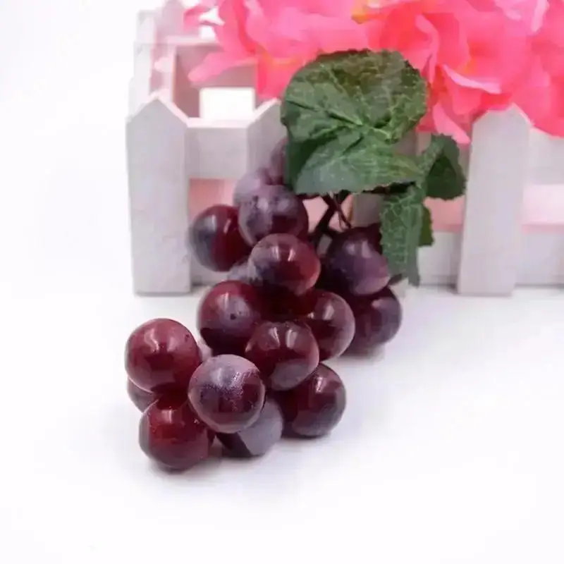 Nuevos Uvas Artificiales, un Racimo de Uvas de Plástico, Frutas Falsas, Decoración para el Hogar, Frutas Artificiales Decorativas
