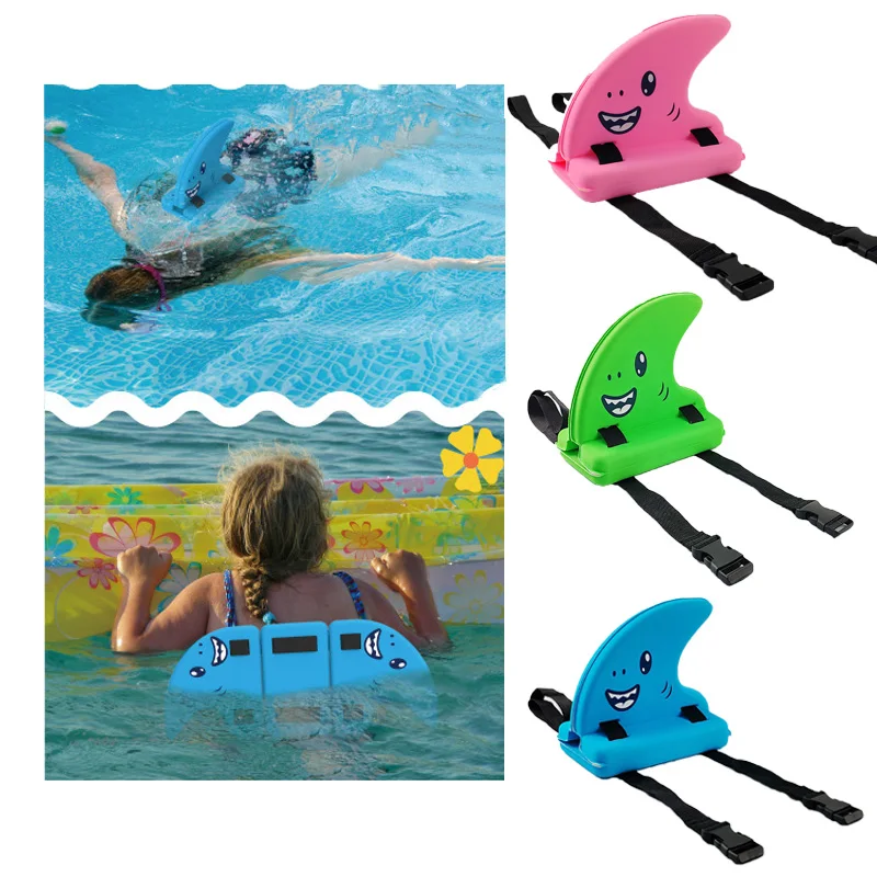 Children’s Back Float Kid's Shark Fin Back Float Board Eye-Catching Color Auxiliary Float Board For Swimming Pools Lakes Healthy