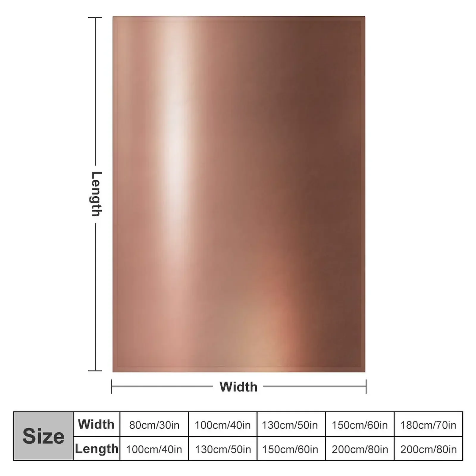 COPPER Throw Blanket couch cozy soft plush fuzzy picnic outdoor blanket