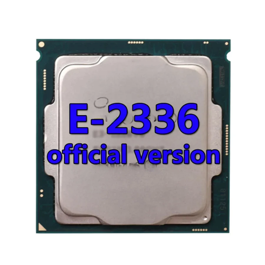 Xeon وحدة المعالجة المركزية E-2336 النسخة الرسمية وحدة المعالجة المركزية 12MB 2.9GHZ 8Core/16 موضوع 65 واط المعالج LGA-1200 للوحة الأم C256