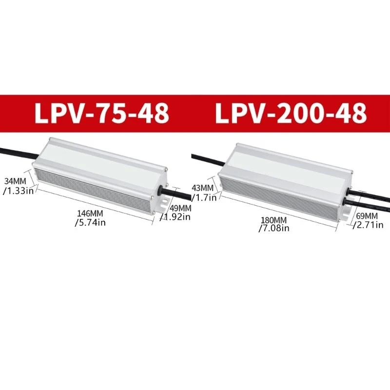 Industrial Difference Watertight Power Adapters With Heat Management System For Continuous Operation In Damp Locations M4YD